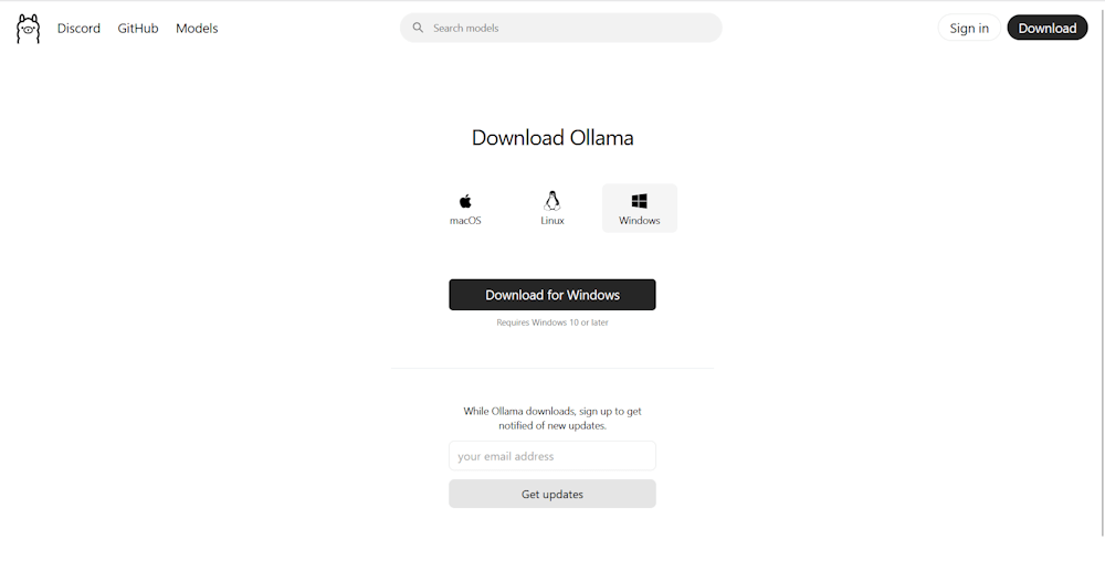 Download Ollama