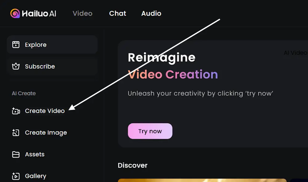 Create video with Hailuo AI