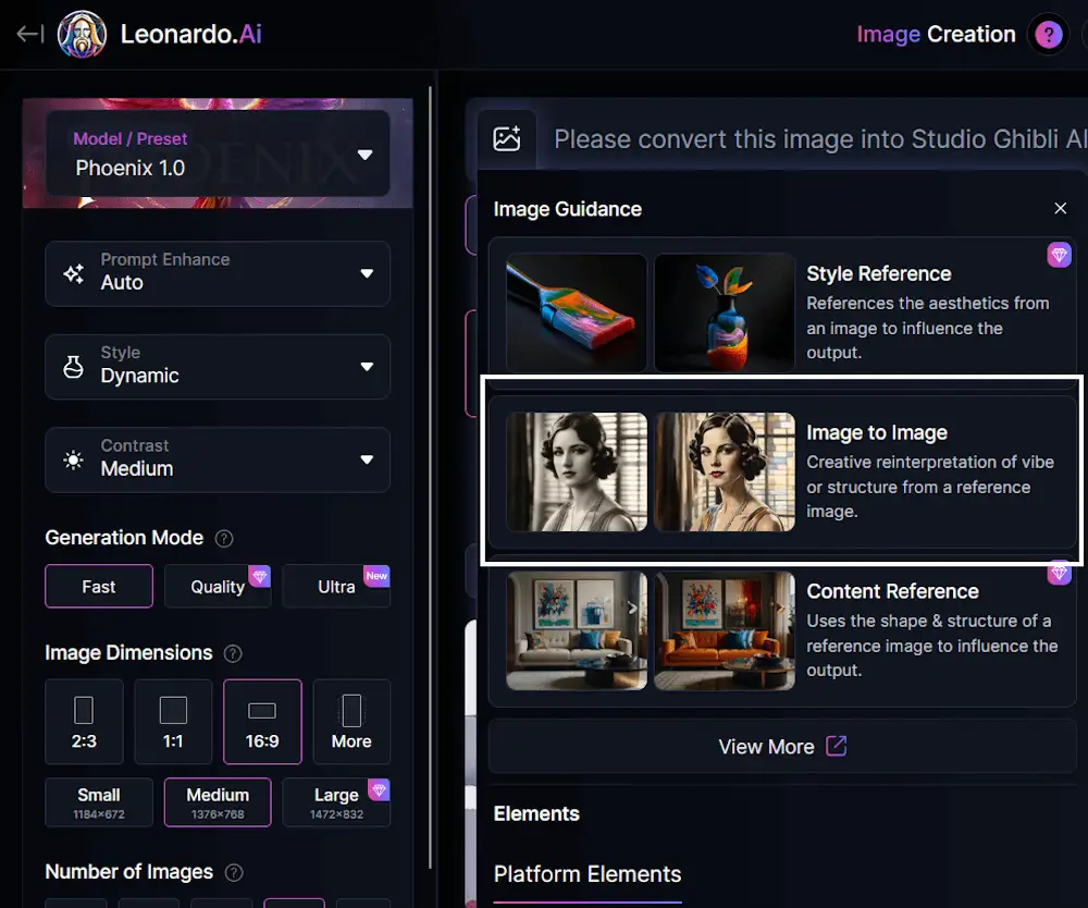 Leonardo AI Image to Image generation Leonardo AI Image to Image generation