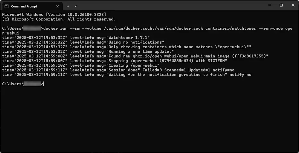 Update Open WebUI Automatically Update Open WebUI Automatically